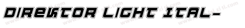 Direktor Light Ital字体转换